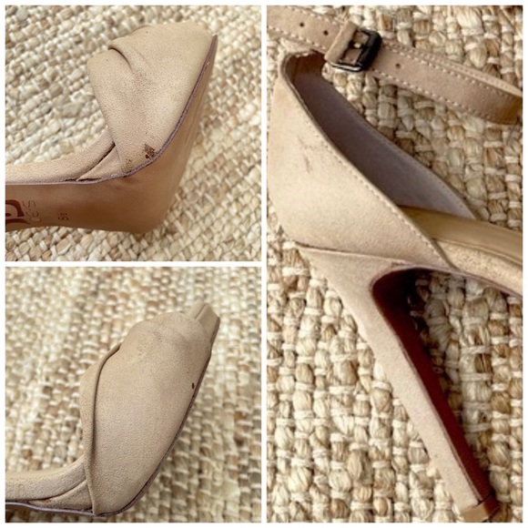 JOE’S JEANS Vaughn Latte Suede Leather Heels - Picture 4 of 12